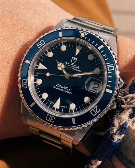 tudor submariner 75090 blue|tudor rolex submariner.